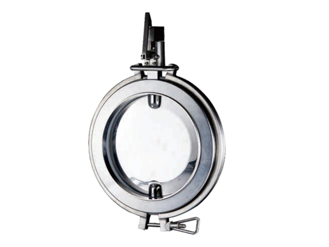 Self-locking quick disconnecting butterfly valve